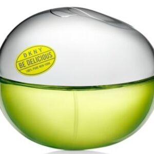 DKNY Be Delicious Silver and Green Bottle